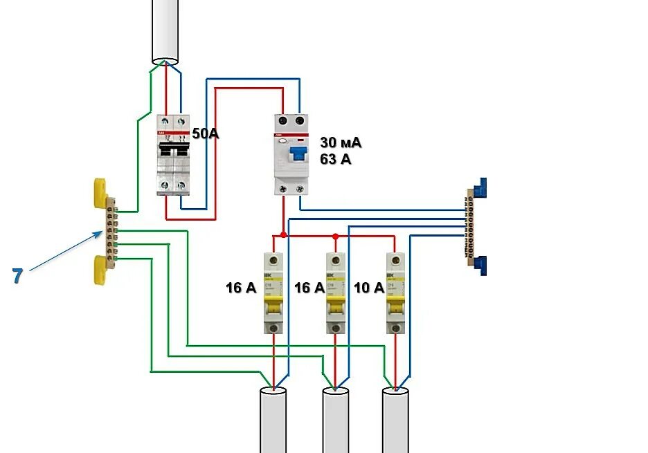 Подключение однофазного узо без заземления Как подключить УЗО - наиболее распостраненные схемы