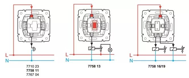 Подключение одноклавишного выключателя легран Как подключить выключатель легран