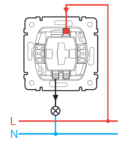 Подключение одноклавишного выключателя schneider схема Таймер выключатель с подсветкой legrand