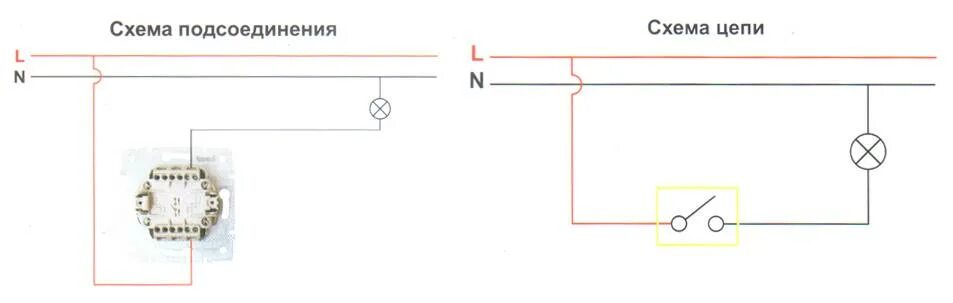 Подключение одноклавишного выключателя схема соединений Выключатель одноклавишный: назначение, схема подключения проводов