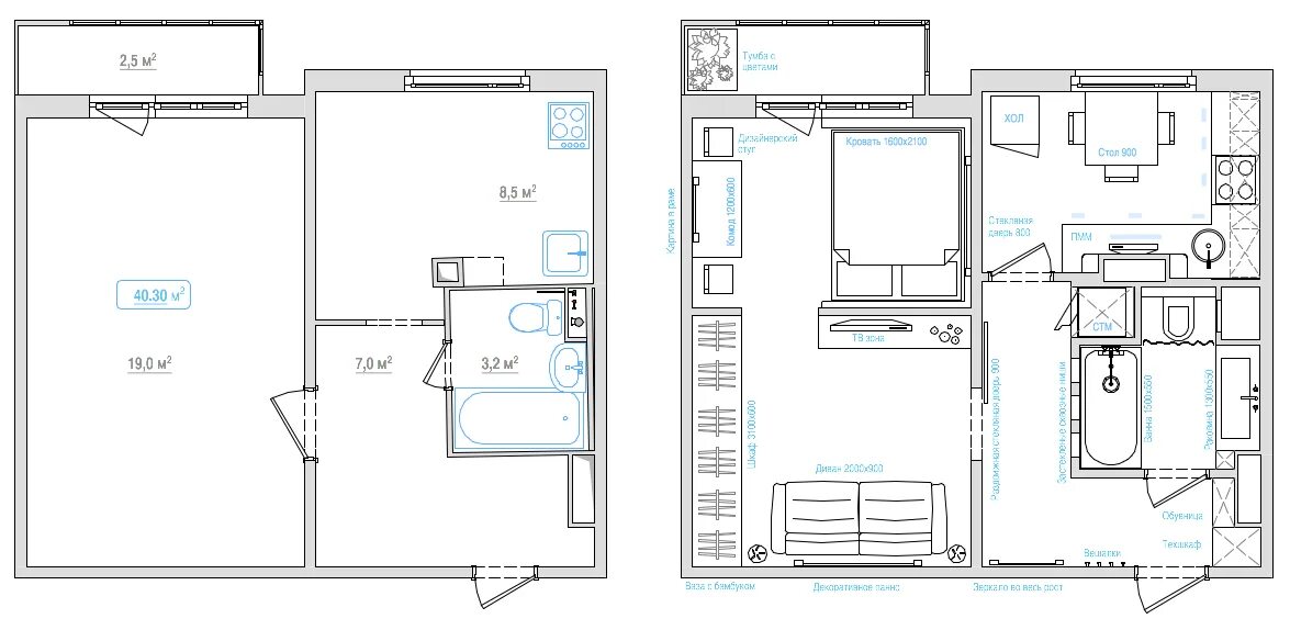 Подключение однокомнатной квартиры Floor plans, Home, Visualizations