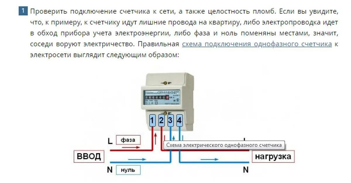 Подключение однотарифного счетчика Как правильно подключить электросчетчик однофазный - теория и практика