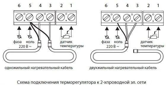 Подключение одножильного теплого пола к терморегулятору Как подключить теплый пол к терморегулятору - пошаговая инструкция и схема для п