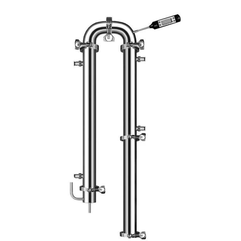 Подключение охлаждающей воды к перегоночной колонне титан Дистиллятор Абсолют 7 трубок без перегонного куба - купить в СПб!