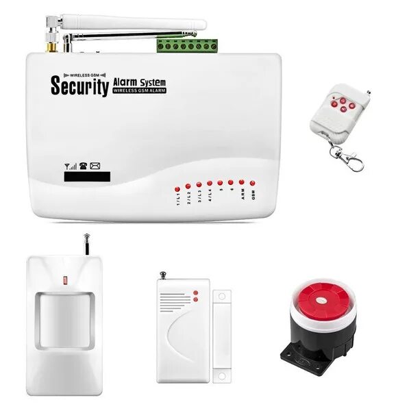 Подключение охранной gsm сигнализации Охранный комплекс. GSM сигнализация. Security Alarm System для дома/гаража/дачи 