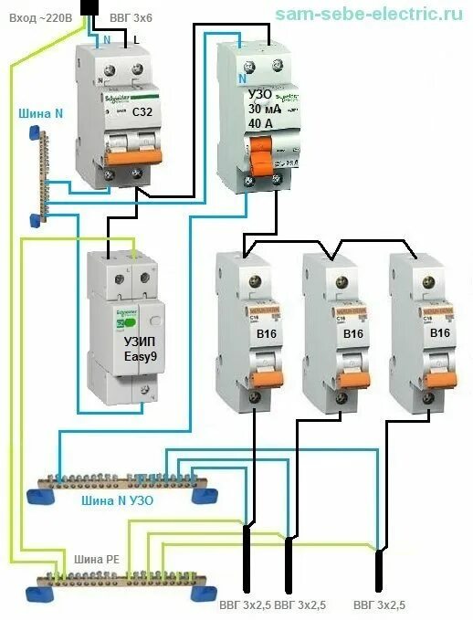 Подключение оин 3 УЗИП: схема подключения защиты от импульсных перенапряжений