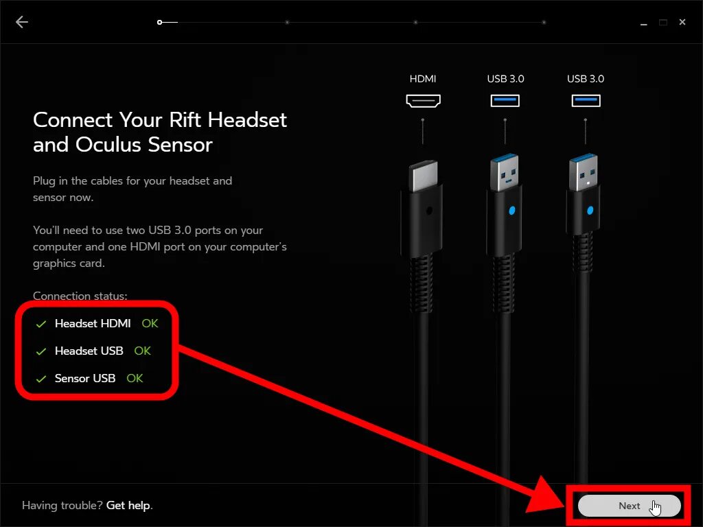 Подключение окулус 3 Hardware & software setup procedure of VR headset "Oculus Rift" Summary - GIGAZI