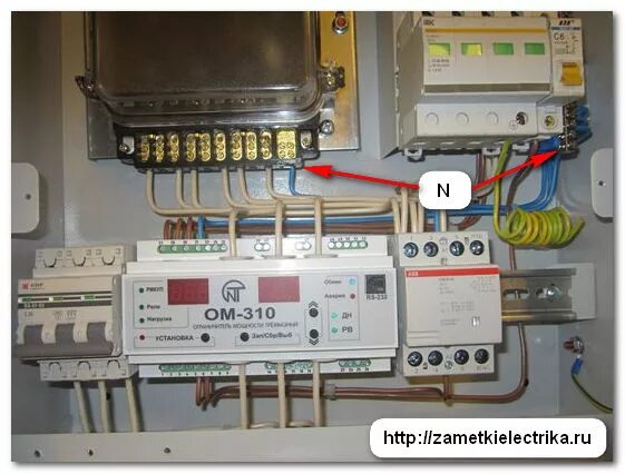 Подключение ом 3 Схема подключения ОМ-310 Заметки электрика