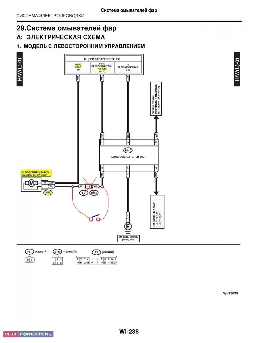 Подключение омывателя фар субару Как отключить омыватель фар - Электрика - CLUB SUBARU FORESTER