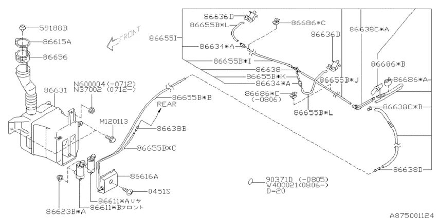 Подключение омывателя фар субару Омыватель для Subaru LEGACY BL5F, год: 2003 - 2011. OEM запчасти - Мегазип (реги