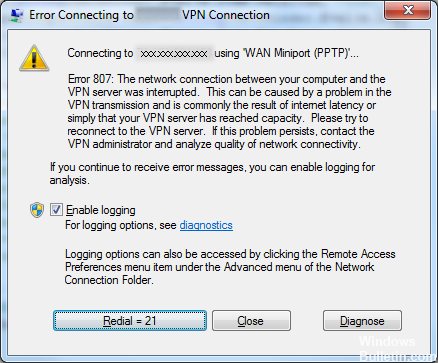 Подключение ошибка 807 How to Fix: VPN Connection Error 807 - Windows Bulletin