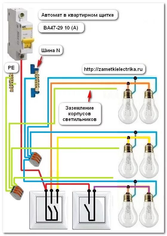Подключение освещения в квартире Картинки ПОДКЛЮЧЕНИЕ СВЕТА В КВАРТИРЕ