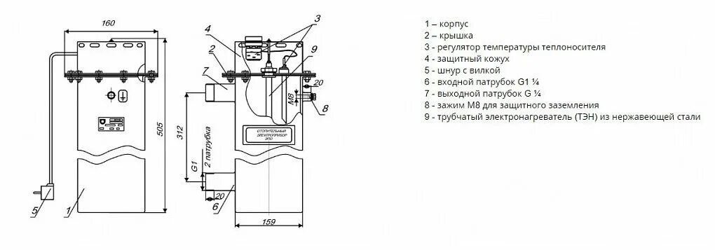 Подключение отопительный прибор эпо 4 схема Электрический котёл ЭВАН ЭПО-2,5 (220В) - купить по выгодной цене на Яндекс.Марк