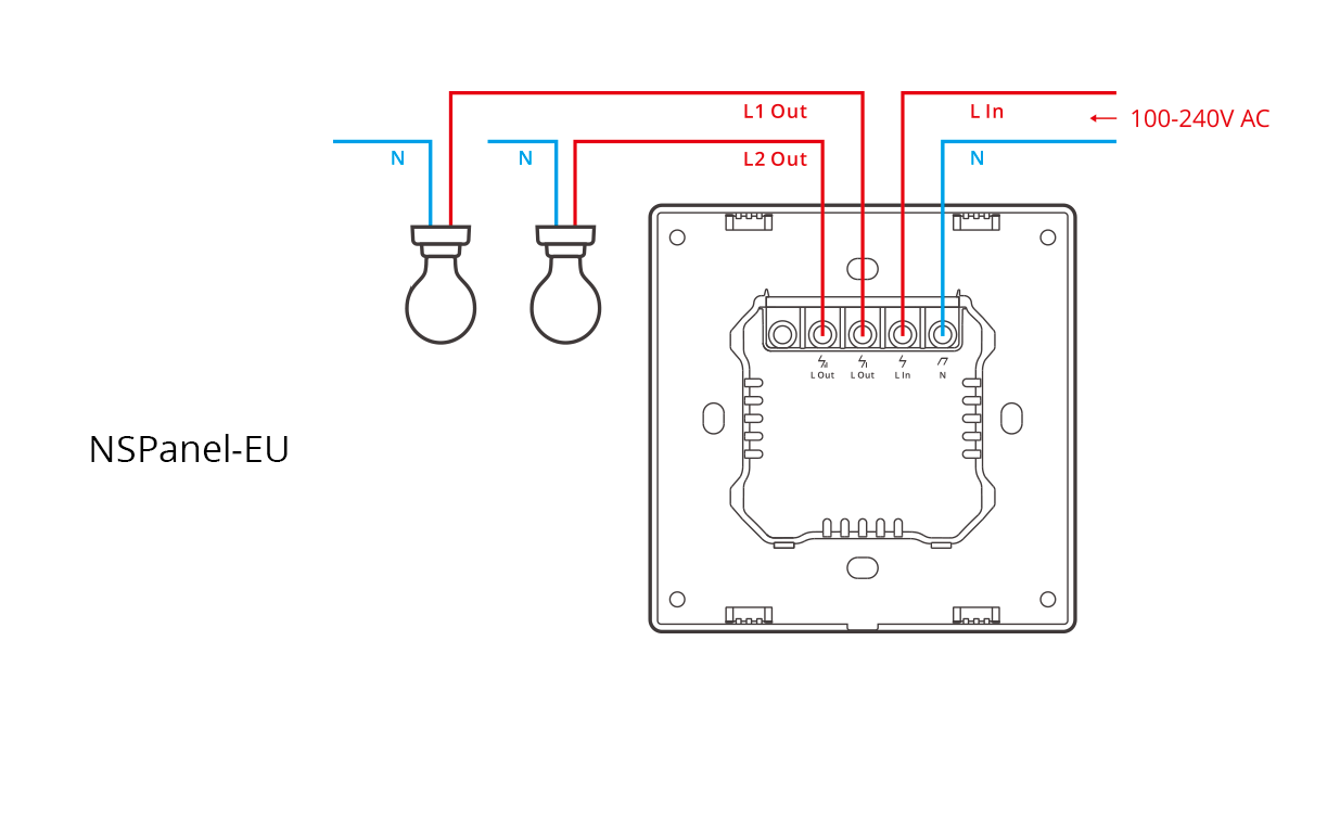 Подключение panel 1 Купить Панель управления Sonoff NSPanel (white)