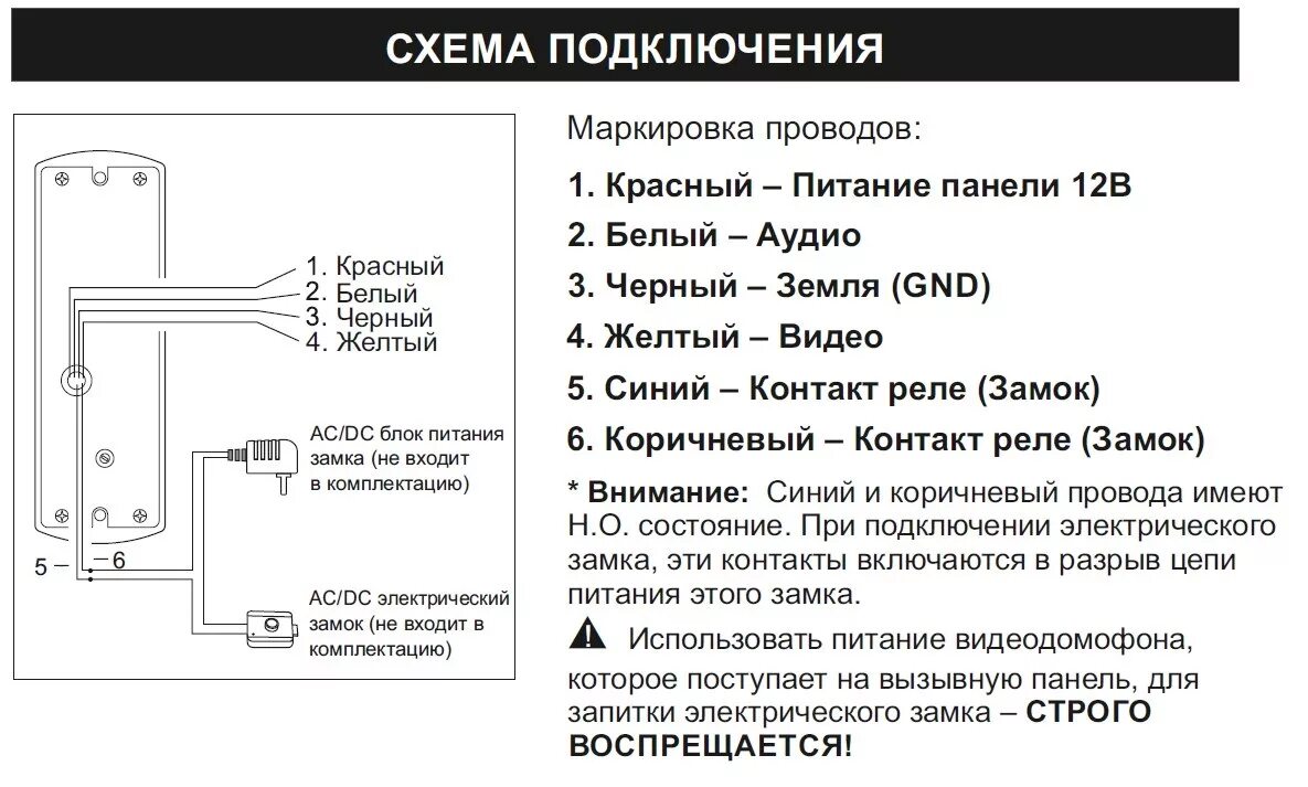 Подключение панели activision Вызывная панель Slinex ML-16