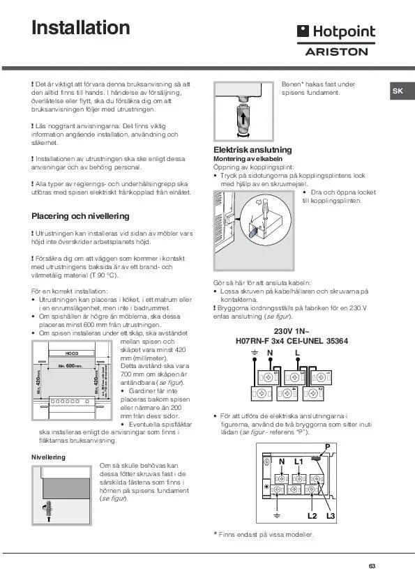 Подключение панели ariston Руководство пользователя плиты Hotpoint-Ariston CE 6V P6 EU_HA - Инструкции по э