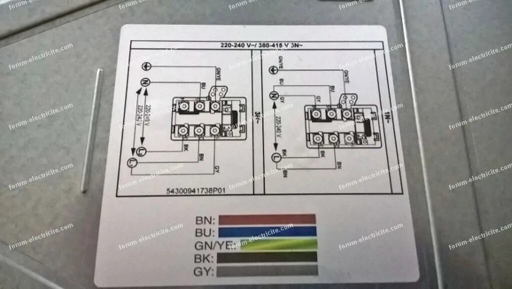 Подключение панели bosch pie631fb1e Forum Électricité Bricovidéo Problème schéma branchement plaque induction Bosch 