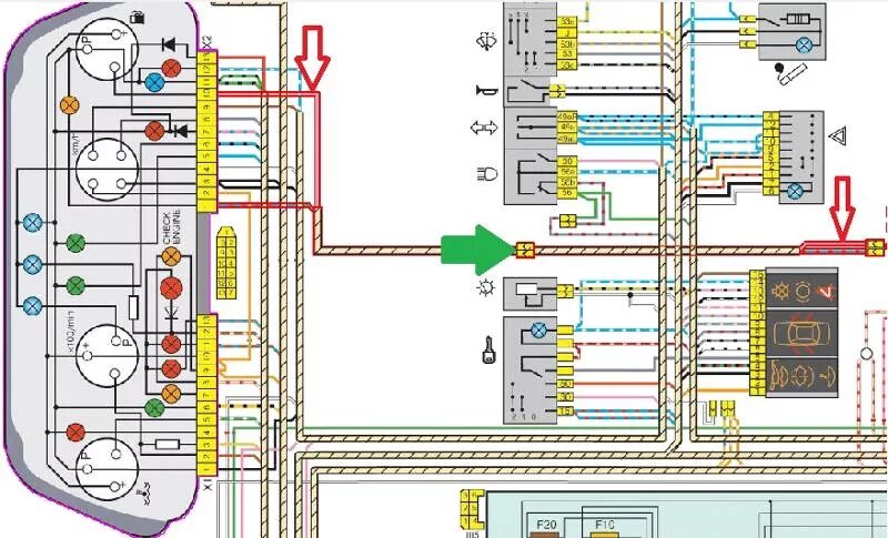 Подключение панели ока Ответы Mail.ru: Помогите, не могу найти в инете схему электропроводки ВАЗ 21112 