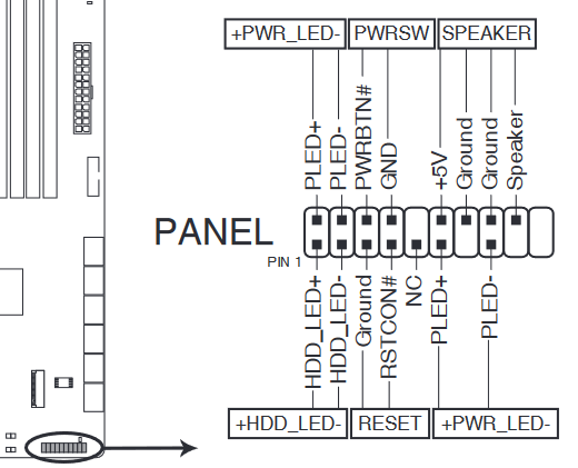 Подключение панели пк Ответы Mail.ru: Подключение передней панели к материнской плате