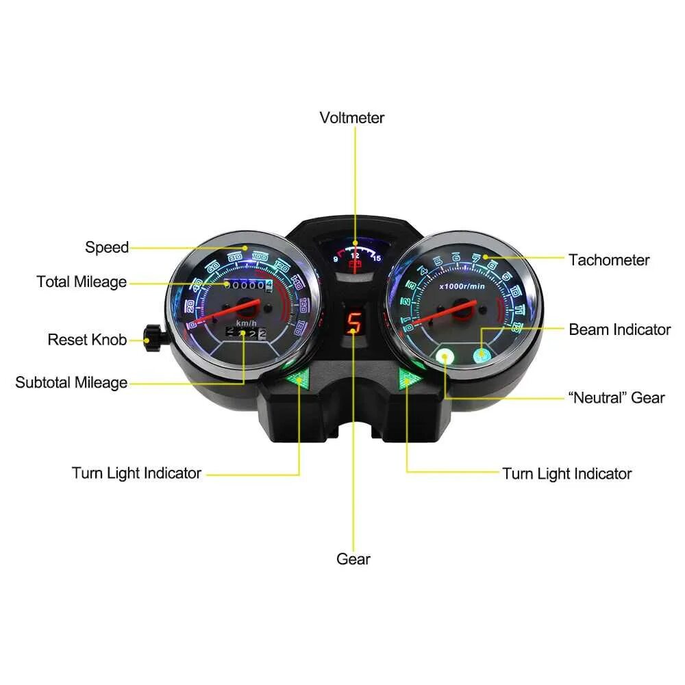 Подключение панели приборов для скутера Как подключить тахометр от альфы на днепр - фото - АвтоМастер Инфо