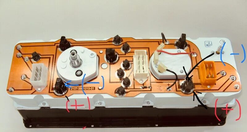 Подключение панели приборов ваз 2107 карбюратор Подсветка панели приборов - Lada 210740, 1,6 л, 2007 года тюнинг DRIVE2
