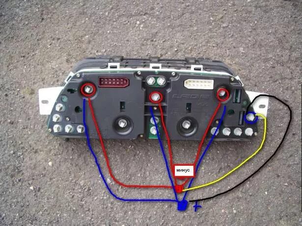 Подключение панели приборов ваз 2114 Пересвет приборной панели ваз 2114 - Lada 2114, 1,6 л, 2007 года электроника DRI