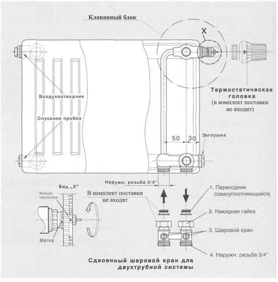 Радиатор стальной Buderus VK-Profil 11 (нижнее подключение) высота 500