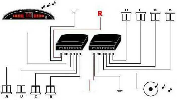 Подключение парктроника на 8 датчиков Как отключить / подключить передний парктроник