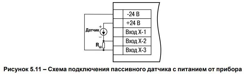 Подключение пассивного датчика ТРМ1 руководство по эксплуатации