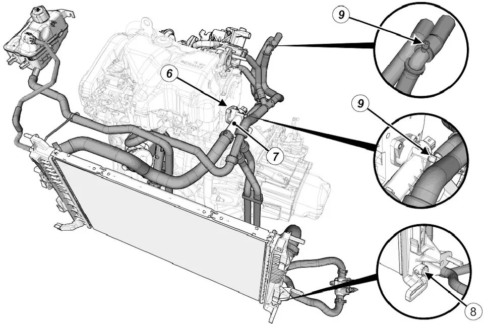 Подключение патрубков печки рено сценик 1 Термостат 1 - Renault Megane III, 1,5 л, 2010 года запчасти DRIVE2