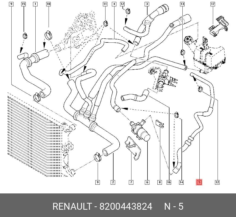 Подключение патрубков печки рено сценик 1 Купить RENAULT 8200443824 - Шланг в Минске