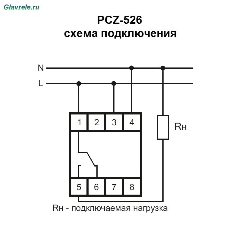 Подключение pcz 525 1 Реле времени pcz