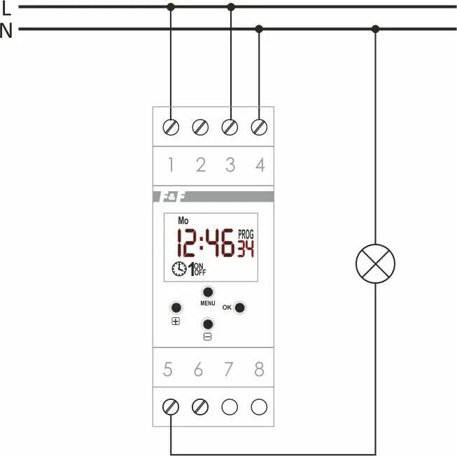 Подключение pcz 525 1 Реле времени программируемое астрономическое PCZ-526, одноканальное, астрономиче