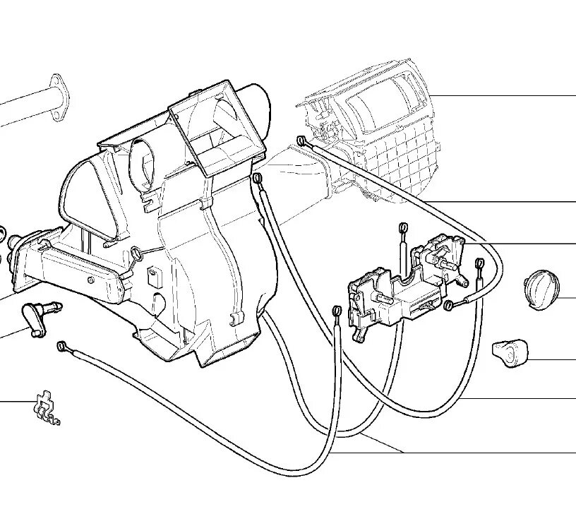 Подключение печки калина 1 Рычаг управления печки. - Lada Калина хэтчбек, 1,6 л, 2010 года своими руками DR