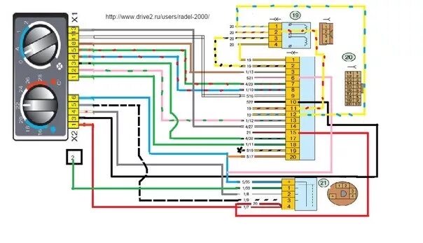 Подключение печки ваз 2110 Схемы для прио панели часть 2 - Lada 21102, 1,5 л, 2002 года электроника DRIVE2