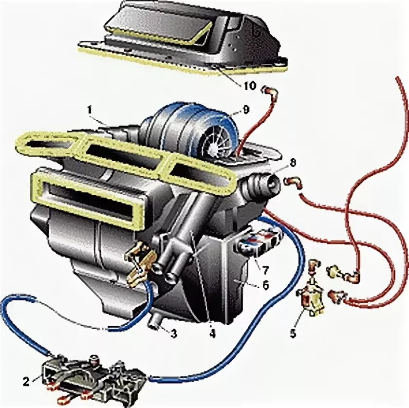 Подключение печки ваз 2115 Система печки ваз 2114 59 фото - KubZap.ru