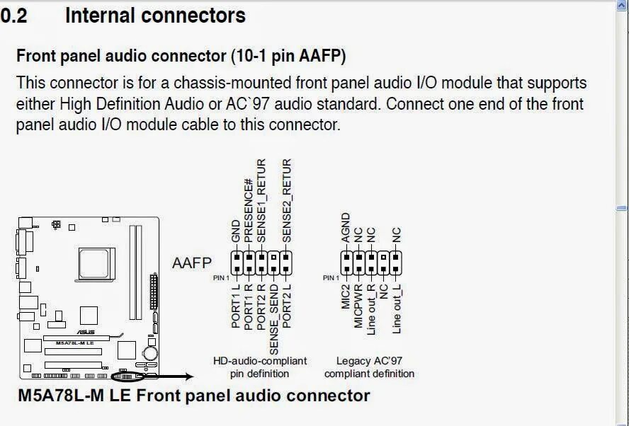 Подключение передней панели m5a97 DimasSoft Blog: Подключение звука на передней панели Asus M5A78L-M LE