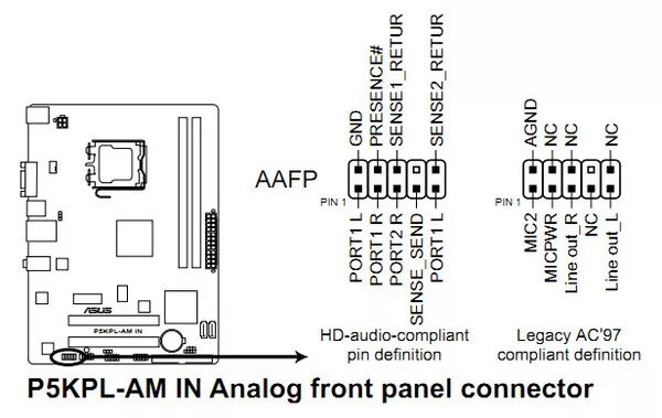 Подключение передней панели мат платы Ответы Mail.ru: Схема подключения материнской платы ASUS P5KPL-AM IN/GB