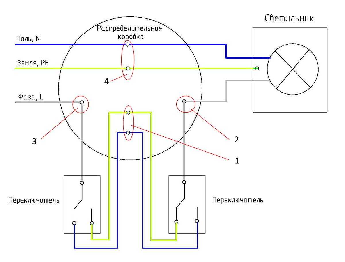 Подключение переключателя камер Выключатель с двух мест схема подключения - TouristMaps.ru
