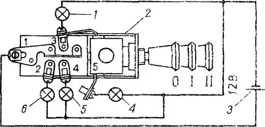 Подключение переключателя света уаз буханка Центральный переключатель света автомобиля ГАЗ-53-12