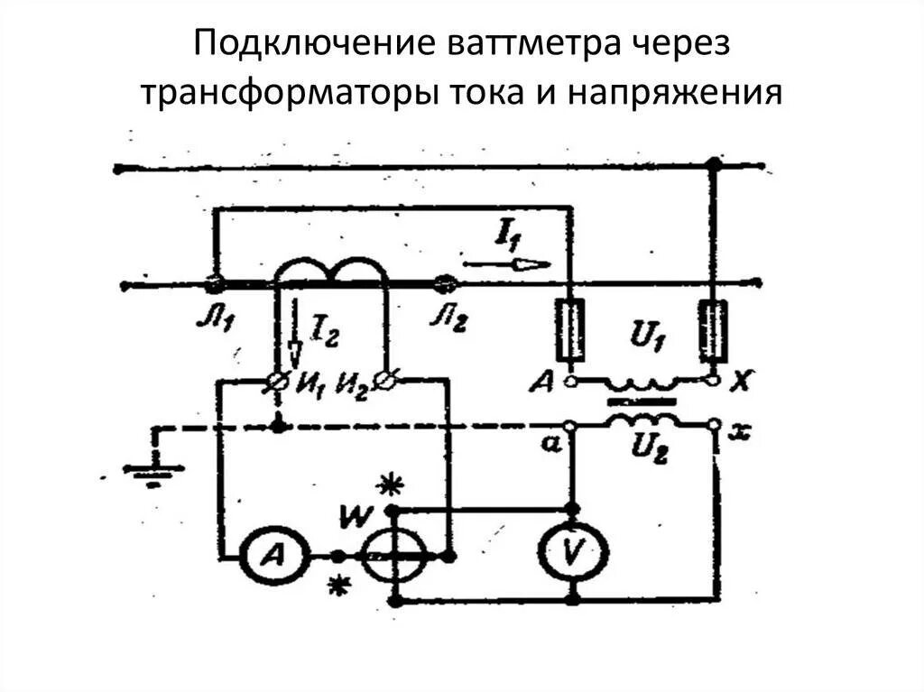 Подключение переносных измерительных приборов к электрическим Схемы с линейными трансформаторами тока