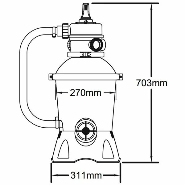 Подключение песочного фильтра насоса Bestway 530gal (2,006L) Flowclear Sand Filter Pump for Above Ground Swimming Poo