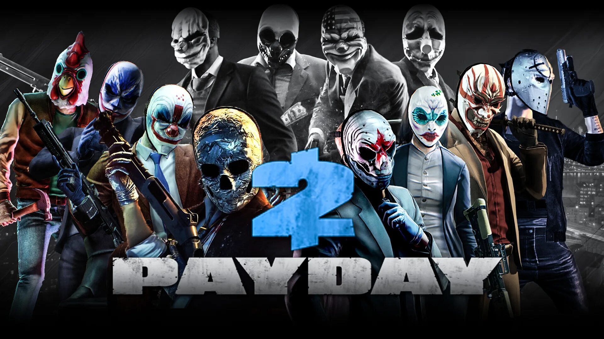 Подключение пейдей 2 Steam Community :: :: PAYDAY 2 Original Characters + DLC Wallpaper 1920x1080