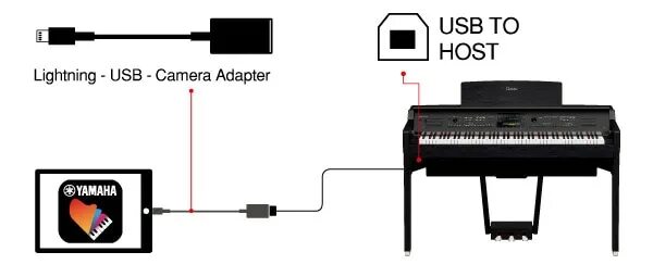 Подключение пианино к компьютеру Clavinova CVP-809 Yamaha Corporation.