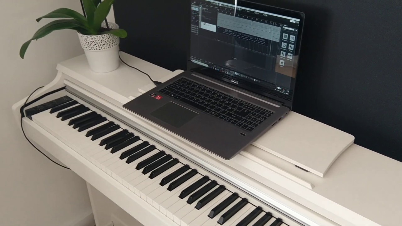 Подключение пианино к компьютеру How to connect digital piano to PC with USB MIDI cable - Cubase and Kawai KDP-11