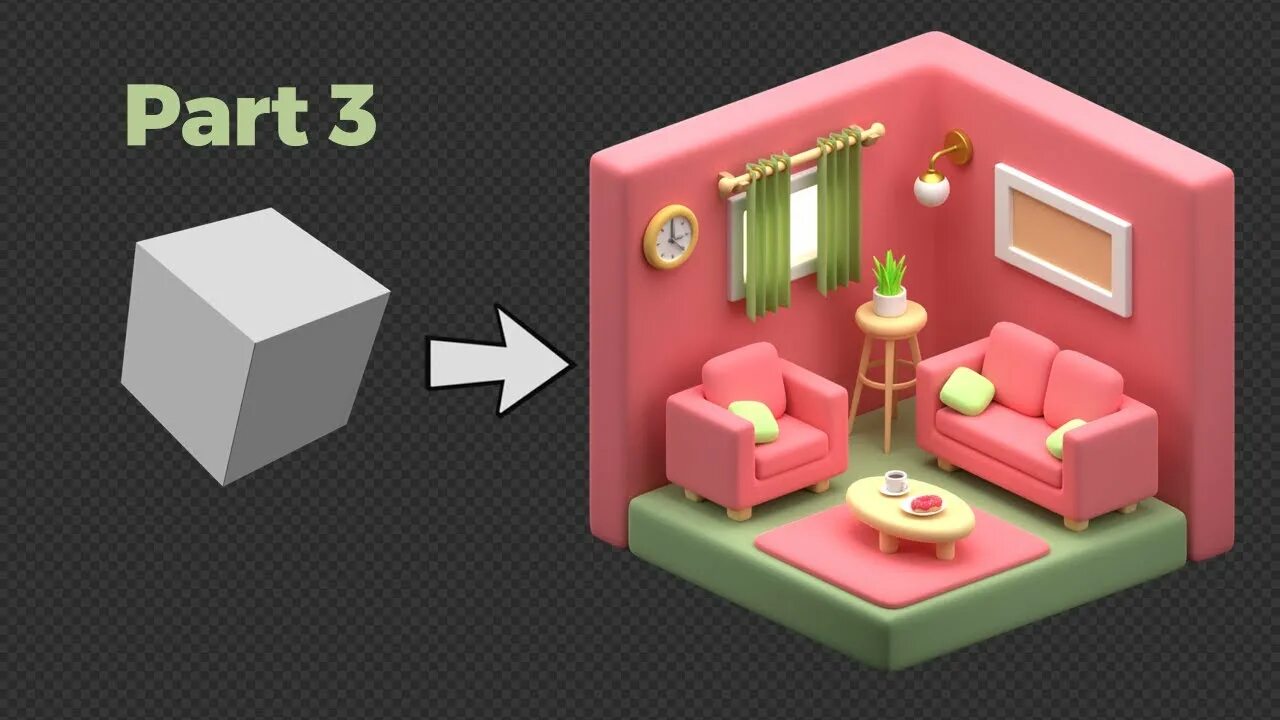 Подключение pico 4 к blender 3d Blender 3D - Create a 3D Isometric Living Room Beginner Tutorial Final Part - Yo