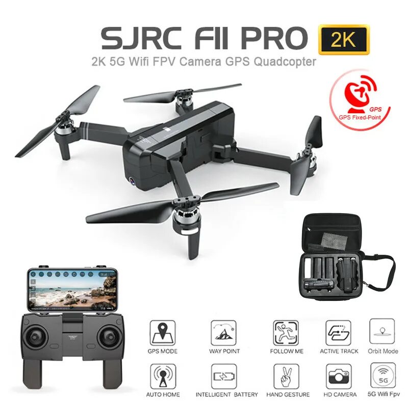 Подключение pico 4 к sjrc f22 s2 SJRC F11 PRO 5G WiFi FPV Gps RC Drone 2K HD-камера квадрокоптер-дрон самолет eBa