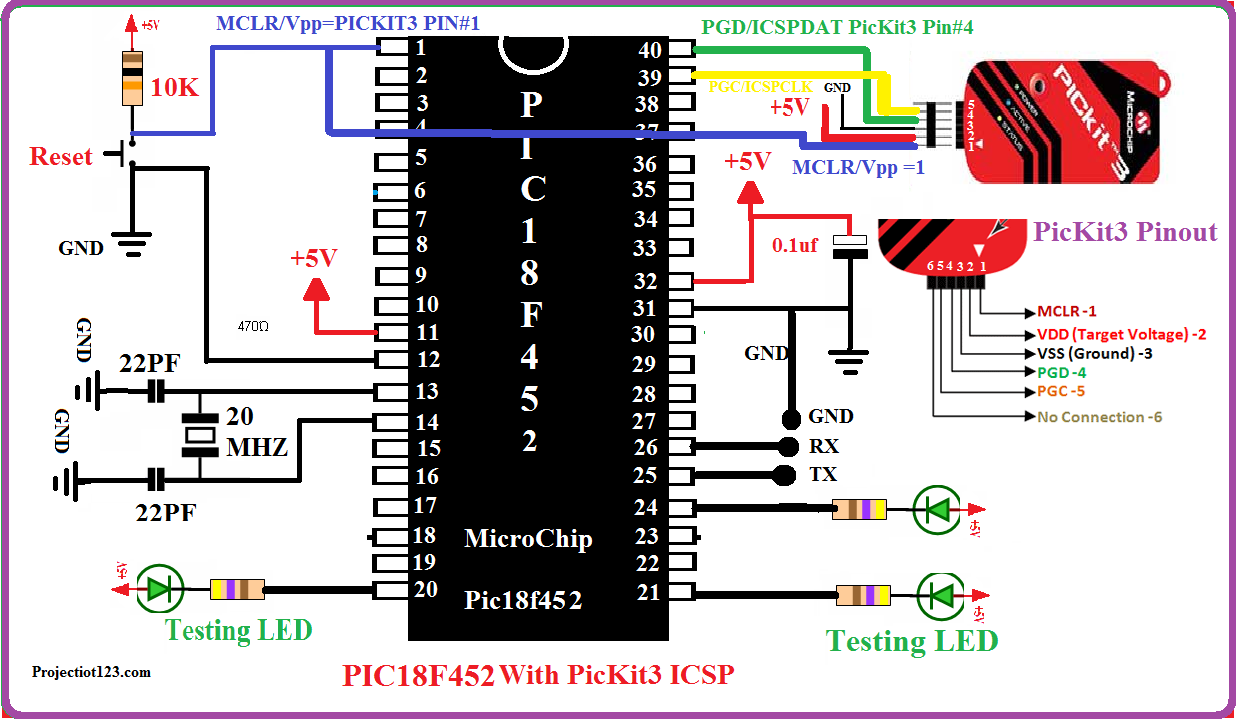 Подключение пик 2 Introduction to PIC18F452 Microcontroller