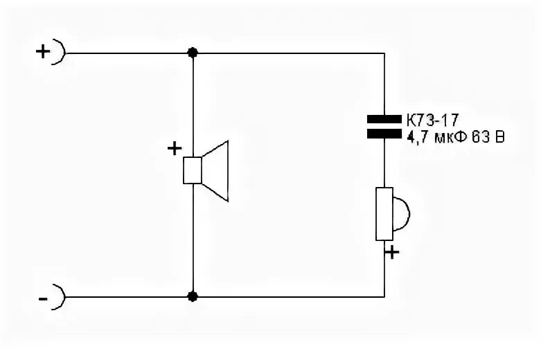 Подключение пищалок через конденсатор схема Доработка колонок Микролаб СОЛО-1 - AudioKiller's site
