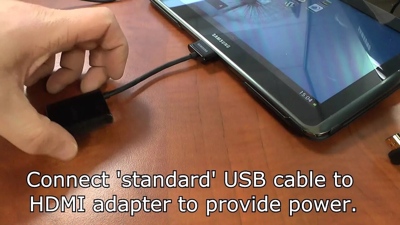 Подключение планшет самсунг к телевизору Connect a Samsung tablet to a monitor via a HDMI cable and the optional HDMI (HD